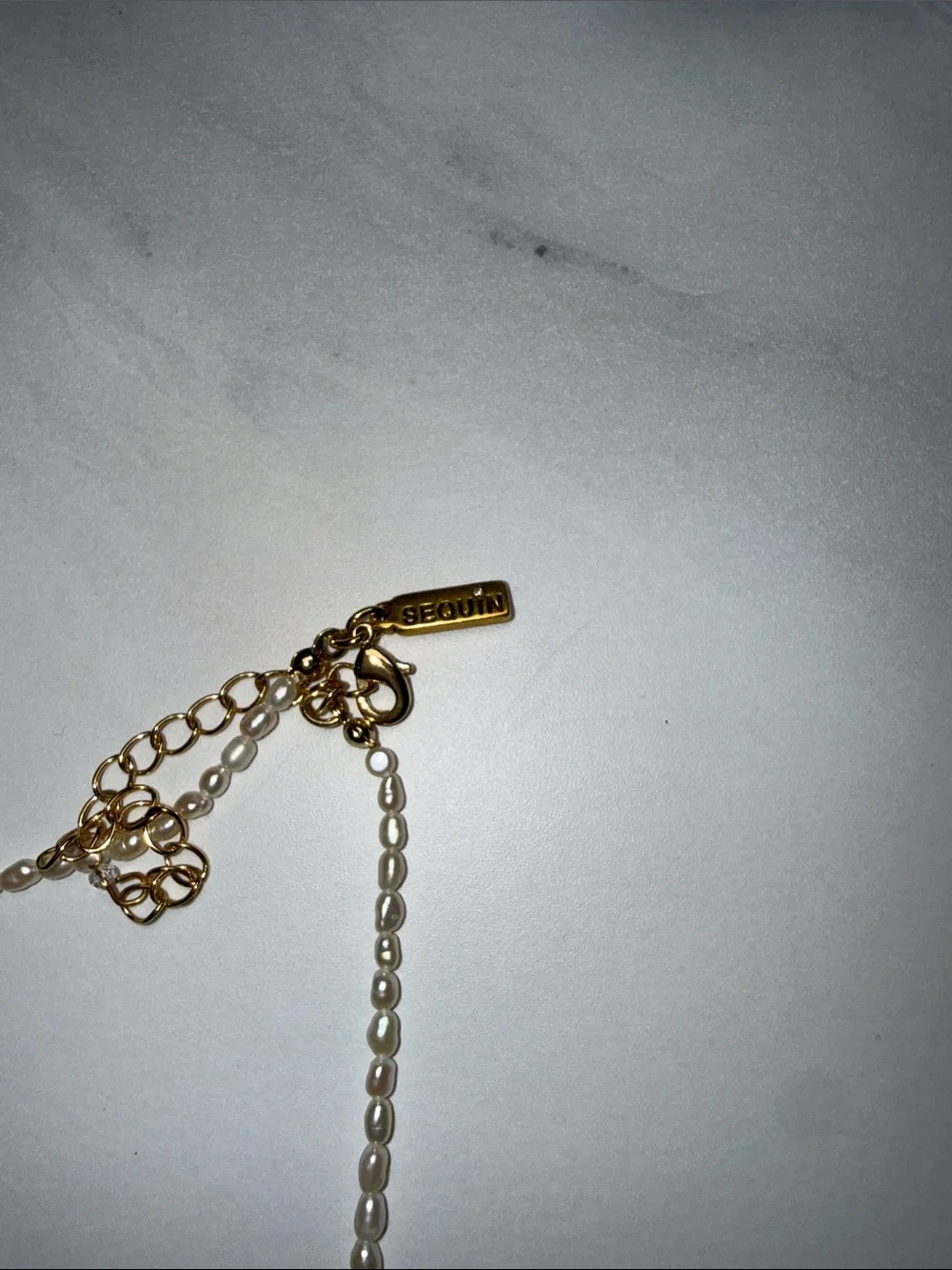 Sequin jewelry elegant ivory